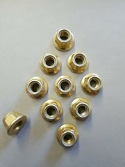 (10) M10-1.25 DIN 6926 Flange Nylon Insert L/N White Heat Treated Class 10 Z&Y
