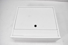DaVinci Lock Metal Wall Mount Drop Box White 14x12x4 Cam Latch Hardware Secure