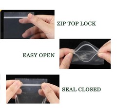 SKmax 2mil Reclosable Zipper Bags, Sizes 2×3, 3×5, 4×6, 5×8, 6×9, 8×10, 9×12