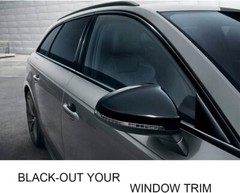 Chrome Delete Vinyl Wrap Kit High Gloss, Black Out Window & Door Trim 4In x 30Ft