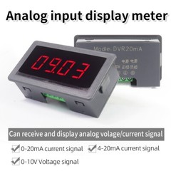 2Pcs Digital Display 0-10V 4-20mA 0-20mA V/A Analog Input Meter For Sensor HOT