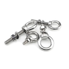 Lifting Eye Bolts Nuts & Washers Stainless Steel A2 304 Longshank Metric M3-M20