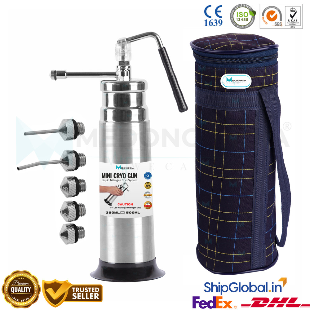 Professional Mini Cryo Can For Dermatology 500ML Liquid Nitrogen Sprayer Premium