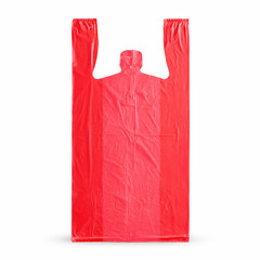 1/6 Large Red T-Shirt Bags 0.51 Mil 21×11.5×6.5 Plastic Grocery Retail Bulk