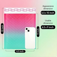 Dual Colors #0 6.5×10 Padded Bubble Envelopes Usable Size 6.5″ x 9″ Self Sealing