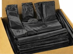 Black T-Shirt Carryout Bags (500 ct.) by Poly-America