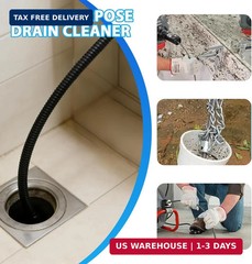 Flex‑Shaft Sewer Descaling Chain, Push-Type Rotary Cable Sewer Dredg, Multi-Purp