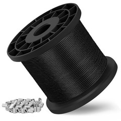 1/16 Wire Rope – 328FT 304 Stainless Steel Cable 7×7 368lbs Breaking Strength…