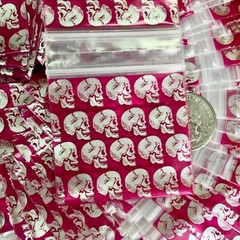 BaggiesSince1987 – 1515 Design Zip Bags METALLIC P 50 D MIX 100PCS, READ DETAILS