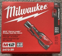 New Milwaukee M12 Force Logic Press Tool Case Only 2473-20 Unused Hard Carry Box