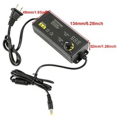60W Power Supply DC 3V~24V Adjustable Variable Universal Switching AC/DC Adapter
