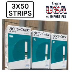 150 Accu-Chek Active Test Strips ,From USA Exp:12/2026-NO IMPORT FEE!!!