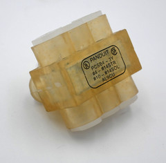 PANDUIT PCSB4-3-12Y MULTI-TAP CLEAR INSULATED ALUMINUM CONNECTOR BLOCK BOX OF 6