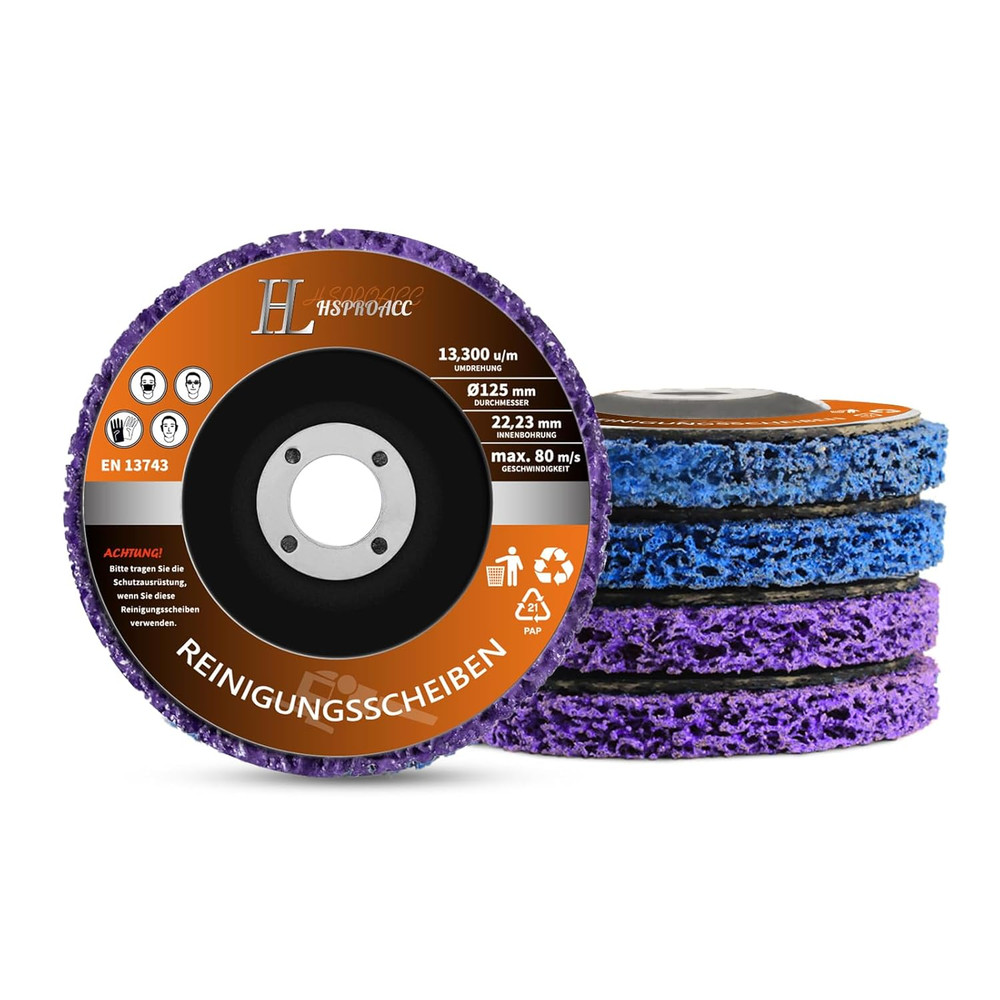 5 Pcs-5″ X 7/8″ Stripping Wheel Discs for Removing Paint, Rust, Weld & Oxidation