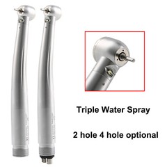 Dental LED E-generator Fiber Optic High Speed Handpiece 2Holes 4-Holes FDA