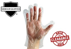 10000 Pcs, Large 1.5 Mil High-Density Polyethylene Disposable Gloves – Clear