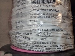 500′ 16AWG Stranded UL1015/1230/1032/MTW/BOAT/CSA Pink Tinned Copper Wire 600V