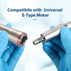 LED Dental 1:5 Fiber Optic Contra Angle Handpiece Red Ring NSK Ti-MAX X95L Style