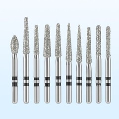 AZDENT Dental Diamond Zirconia Cutting Burs for High Speed Handpiece FG 1.6mm