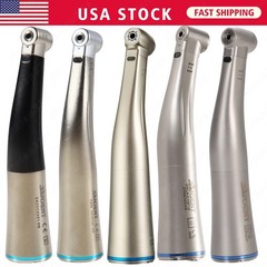 Dental Slow Speed Contra Angle Electric Handpiece 1:1 Mini Head Fiber Optic F/KV