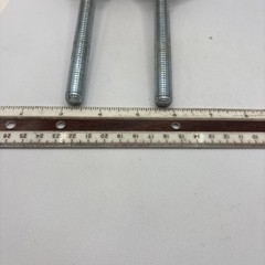 Lot Of 2 Adjustable Feet 2-3/8” Base OD x 6-3/8” Tall x 5-1/4” Threaded Shaft