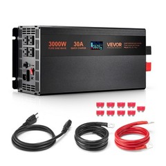 VEVOR Sump Pump Battery Backup System 3000W LCD Auto Switches to Battery