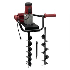 192rpm Powerful Electric Corded Digger Post Hole Auger 2 Drill Bit 1500W 1.6HP