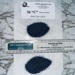 Black Silicon Carbide 4 lb 36 Grit Mesh Coarse Polishing/Tumbling Abrasive Media