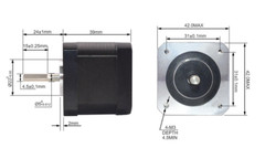 Nema 17 Stepper Motor 45Ncm 64oz.in 39mm 1.5A 1.8deg for 3D Printer 17HS4401s
