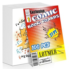 100ct Comic Book Boards, 27PT Extra Thick Acid-Free Backing Board Current Siz…