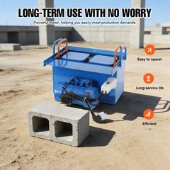 110V 550W Hollow Block Making Machine For 15.74X7.87X7.87inch Size 2Holes Brick
