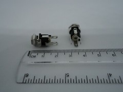 2Pcs Pack Lot 9mm Round DC Jack Power Supply Power Socket Female 5.5×2.5mm 3 Pin
