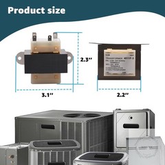 4011F-3 120V to 24V Transformer 40VA for Trane Furnace, Compatible with Furnaces