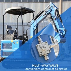 FREE SHIP 1.8Ton Mini Excavator 4000lb Digger KUBOTA Pilot Digger 7Attachment