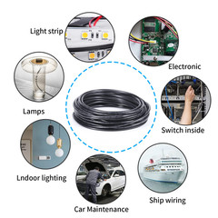 24 Gauge 2 Conductor Electrical Wire 24AWG Electrical Wire Stranded PVC Cord Oxy
