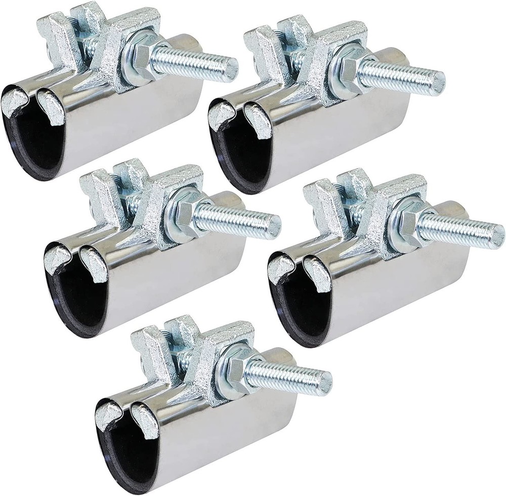 1-1/4 in. x 3 in. Long 1-Bolt IPS Pipe Repair Clamp, Stainless Steel (5 Pack)