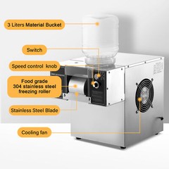 Commercial Snowflake Ice Machine, Snow Cone Machine, Ice Shaver Slush Maker