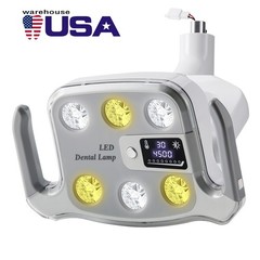 Dental Unit Chair Computer Controlled DC Motor Hard Leather/ LED Lamp Senser