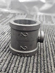 (QTY 2) Reducing Tee, 2″ X 2″ Malleable Iron Made in Vietnam