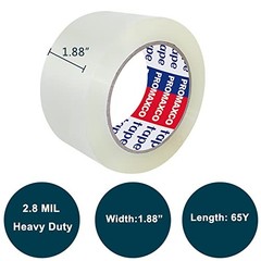 Heavy Duty Packing Tape 36 Rolls, Total 2340Y, Clear, 2.8 mil, 1.88 inch x 65…