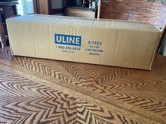 NEW CASE OF 250 ULINE 24 X 30 CLEAR POLY OPEN TOP 4 MIL FLAT BAGS S-1523