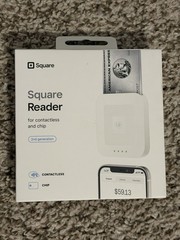 New Square Card Reader for Contactless and Chip 2nd Generation White