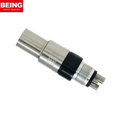 US BEING NSK KAVO Fit Dental LED Fiber Optic High Speed Coupling Adapter 4/6Hole