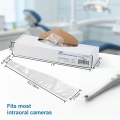 500Pcs/Box Dental Disposable Intraoral Camera Sleeves Transparent 10.2″ x 2.0″