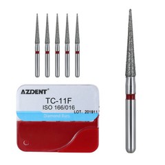 100pcs Dental Diamond Burs Medium Friction Grip 1.6MM for High Speed Handpiece