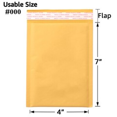 25/50/100/200/500 Kraft Bubble Mailers Padded Envelope Shipping Bags All Size US