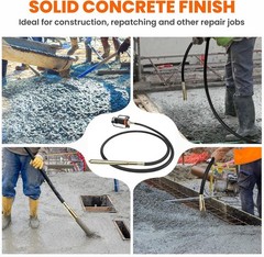 Electric Concrete Vibrator 1500W 14.75 feet Poker to Remove Air Bubbles 16000VPM