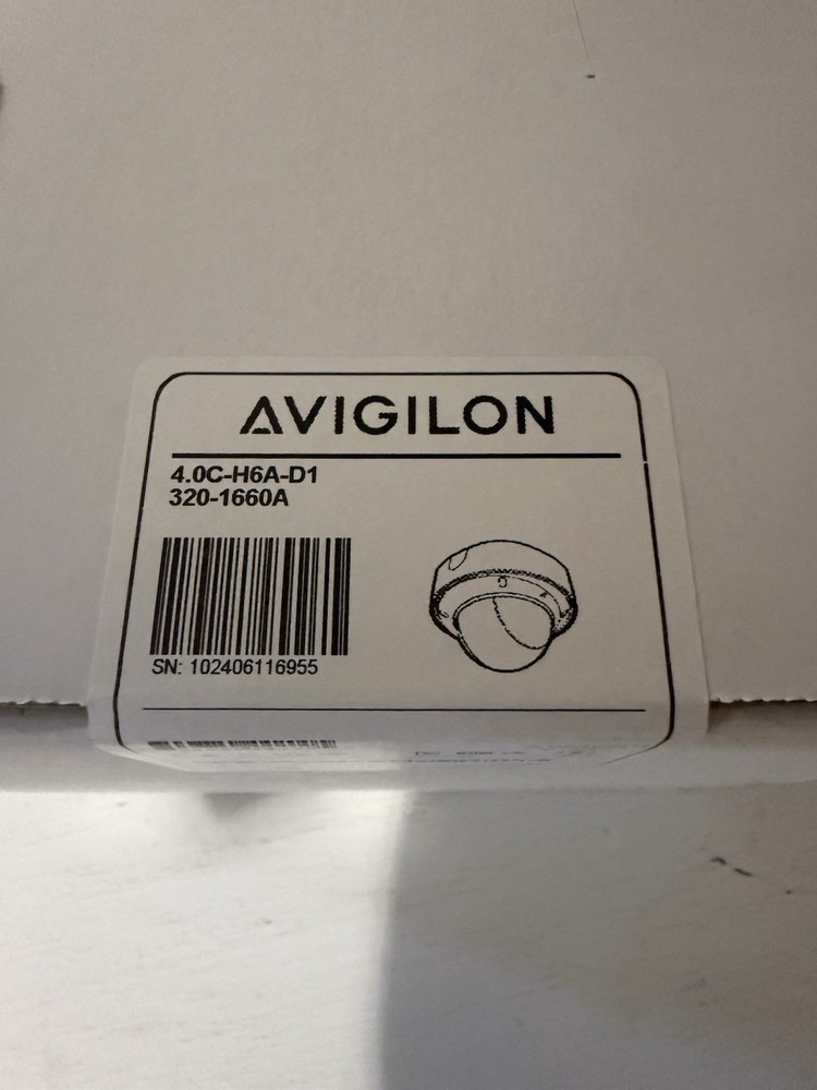 Avigilon 4.0C-H6A-D1 4MP Surface Mount Indoor Dome Camera (SEALED)