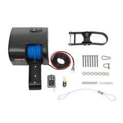 Boat Marine Electric Anchor Winch 65 ft/min 35LBS Boat Winch with Remote Control