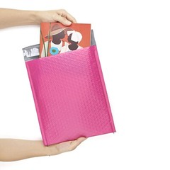 1000 pcs Pink Poly Bubble Padded Envelopes Self-Sealing Mailers 6X10 (Inner 6×9)